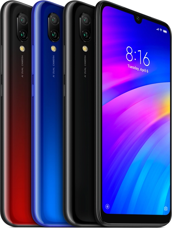 Смартфон Xiaomi Redmi 7 2019 64Gb (черный) фото 3